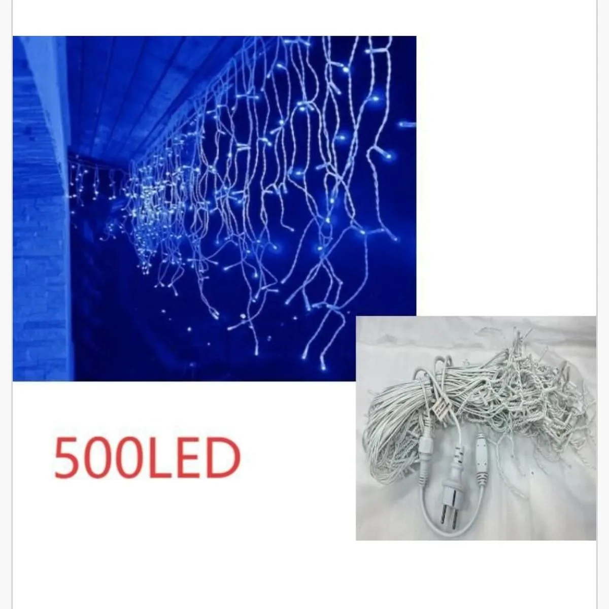 Lampka 500LED girlanda świetlna niebieska