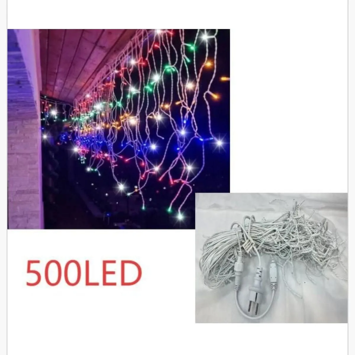 Lampka łańcuchowa 500LED wielokolorowa