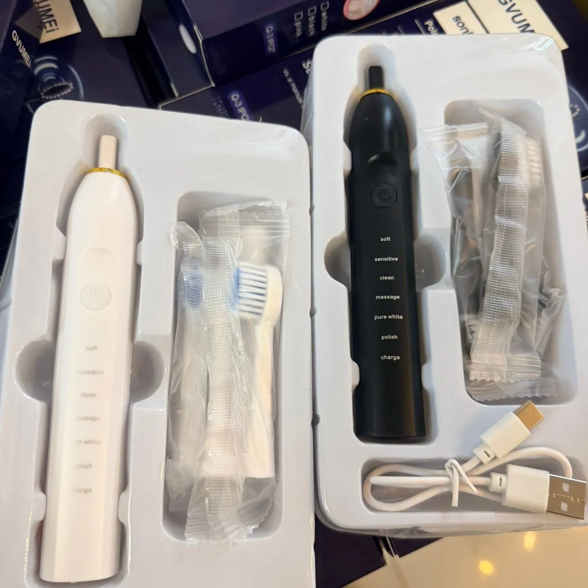 Szczoteczka Elektryczna GVM Białe i Czarne Tryby USB