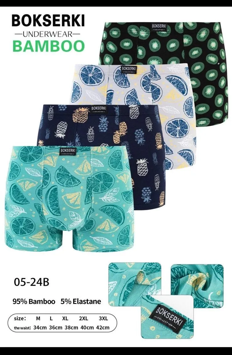Bokserki męskie bamboo 95% S-XXL