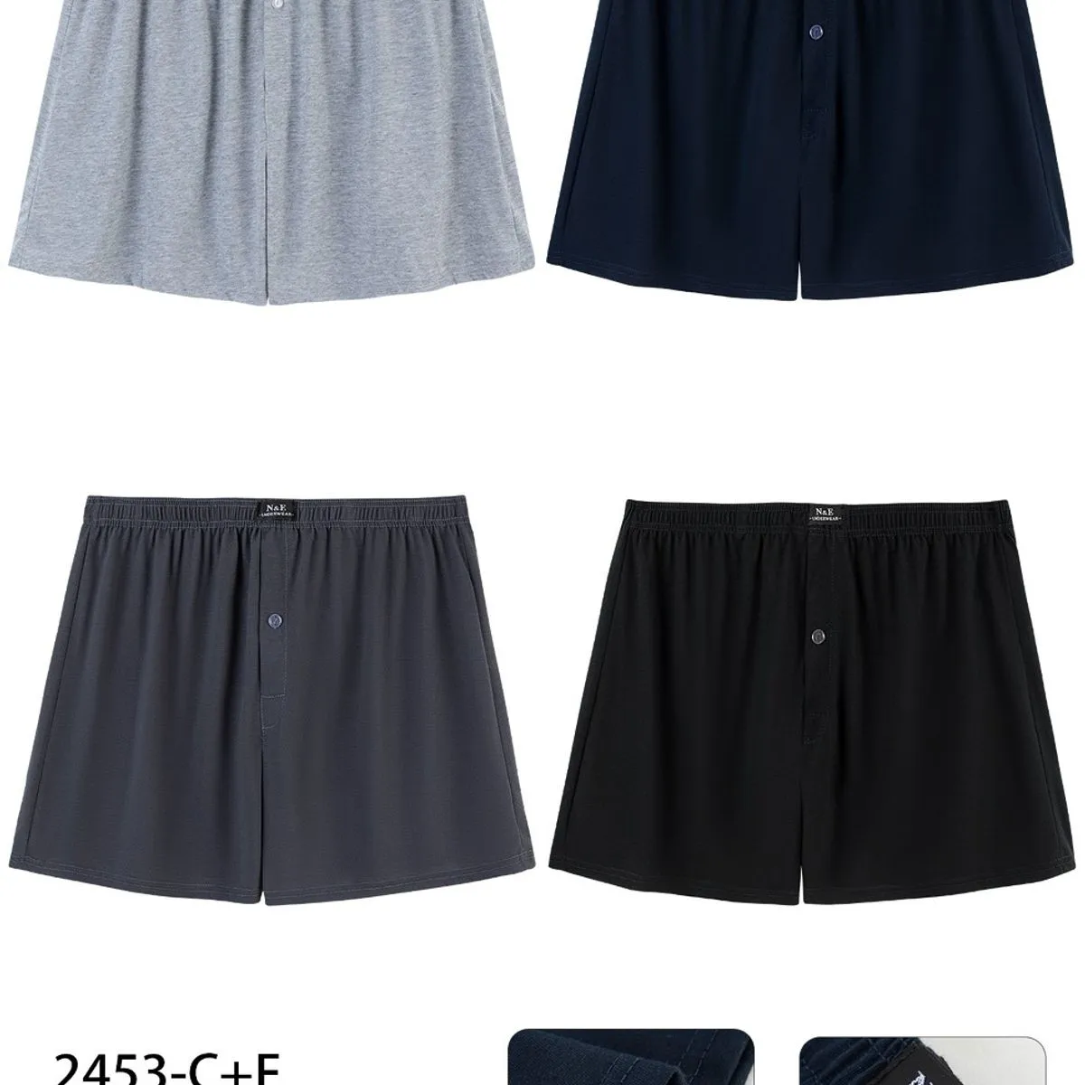 Bokserki męskie TOM.NY 85% bawełna XL
