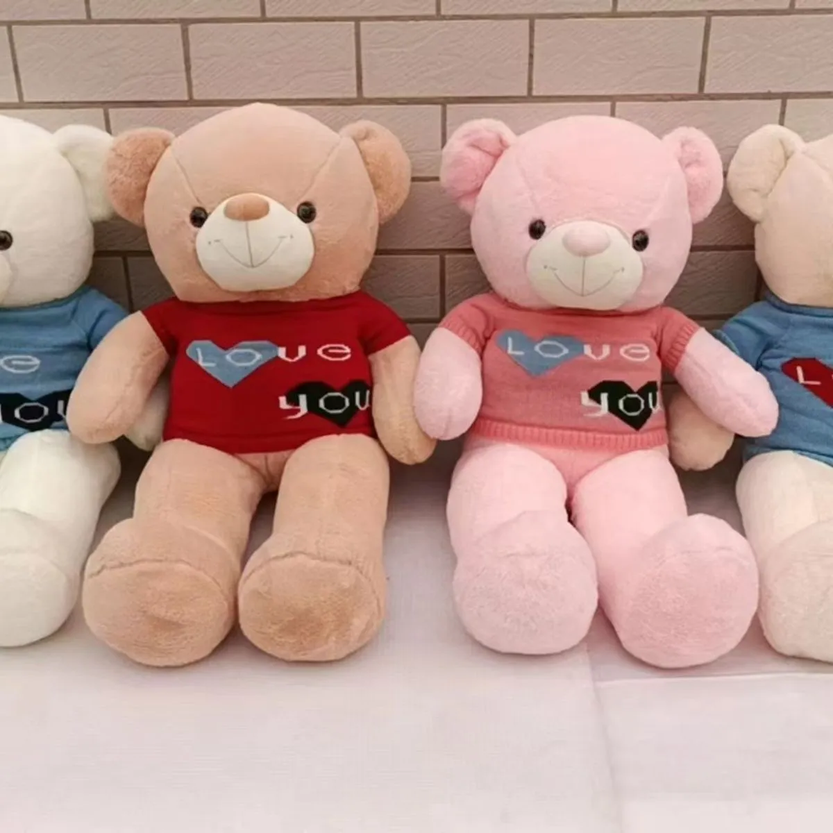 Maskotka Pluszowa Miś 90cm z Napisem LOVE YOU