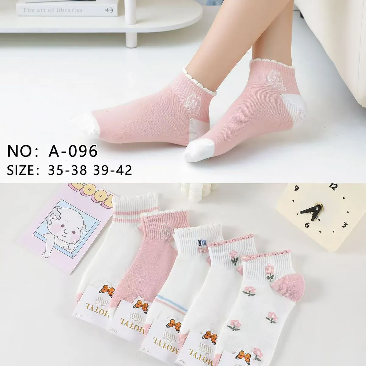 Skarpetki damskie Motyl Craft No. A-096 roz. 35-38/39-42