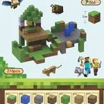 Zestaw klocków magnetycznych Minecraft 216 elementów