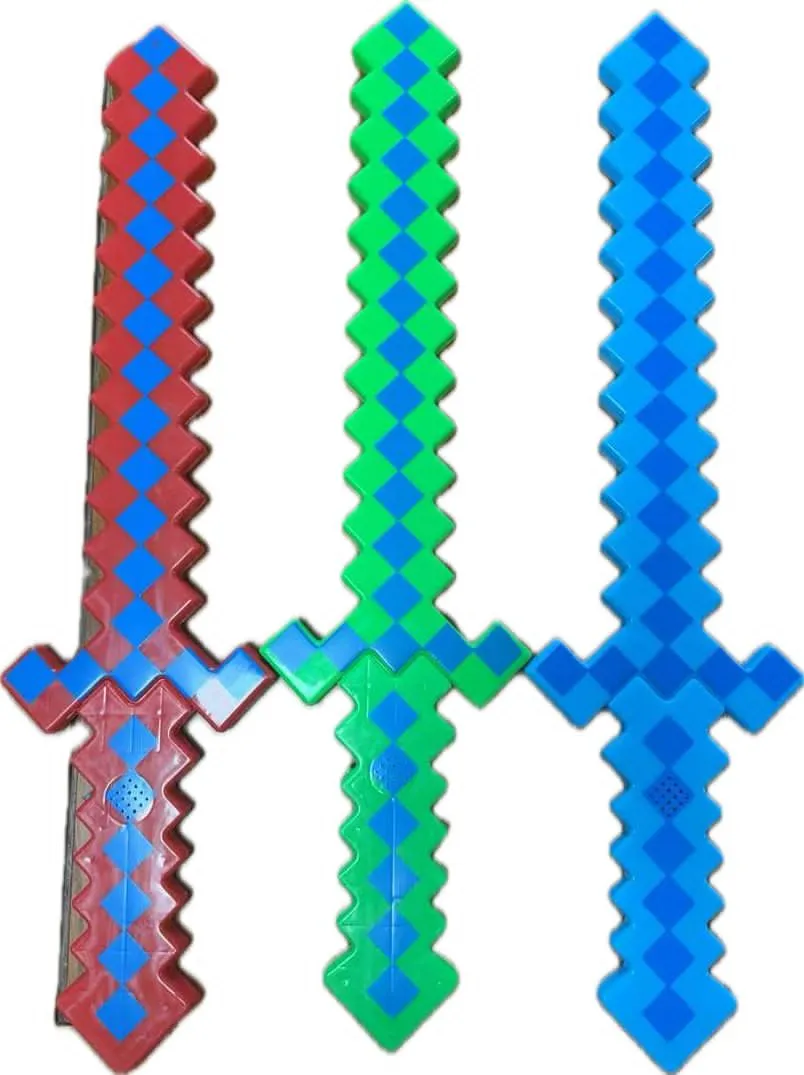 Zabawki Miecz Minecraft LED 3 kolory