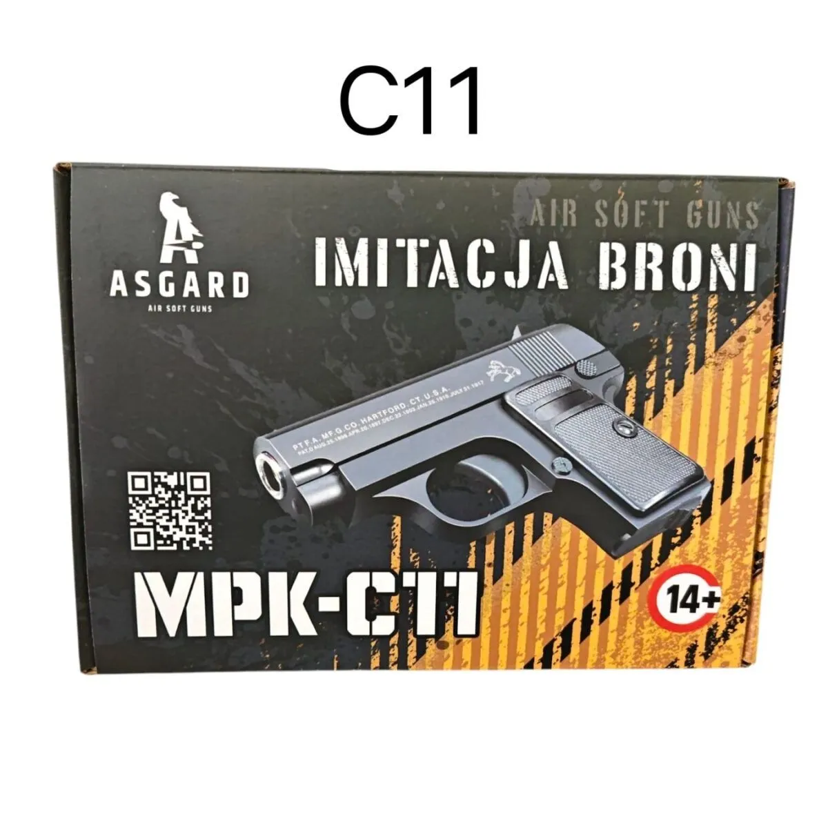 MPK-C11 Imitacja Broni Pistolety Metalowy Asgard 14+