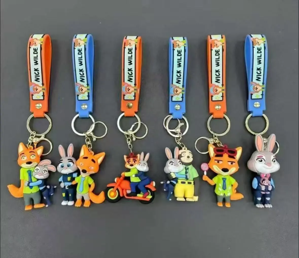 Breloki Zootopia Nick Judy Finnick 12 szt