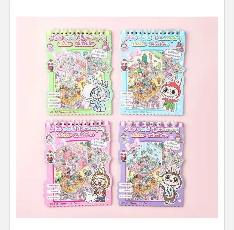 Zabawki Naklejki Labubu Mini Handcrafting Sticker Collection