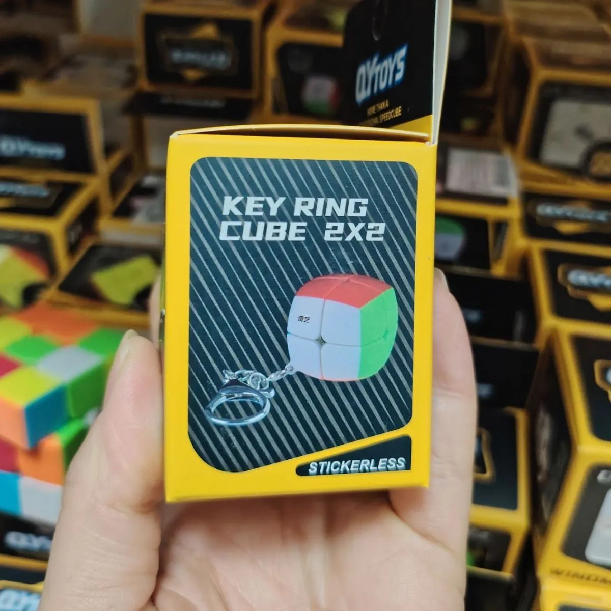 Zabawka brelok Key Ring Cube 2x2 Stickerless