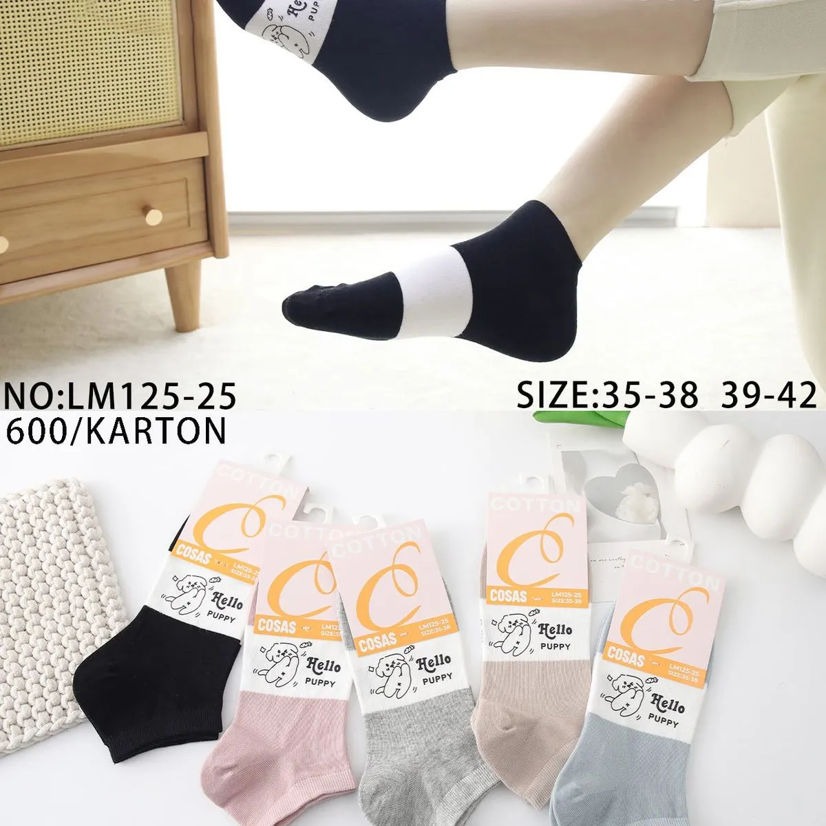 Skarpetki damskie COSASAS Cotton rozmiar 35-38/39-42