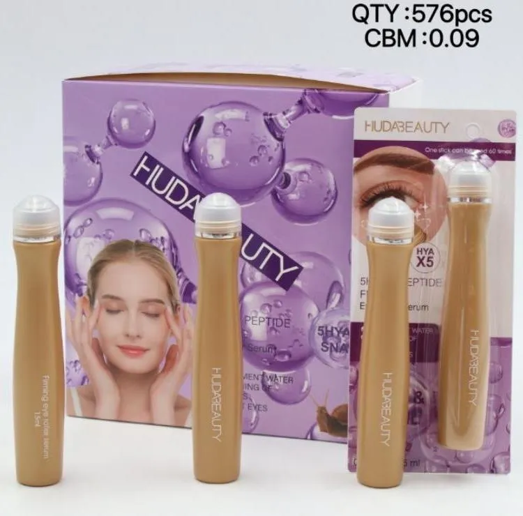 Huda Beauty Serum pod Oczy 15ml z Rollerem X5 Peptydy
