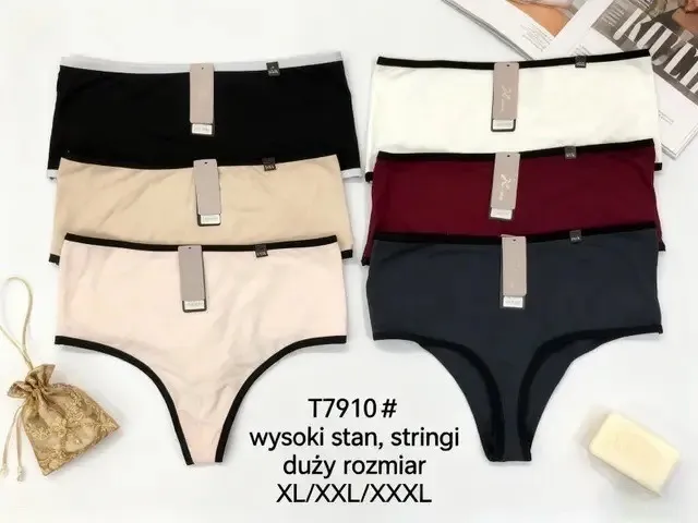 Stringi damskie T7910 XL-XXL-XXXL, 8 szt.