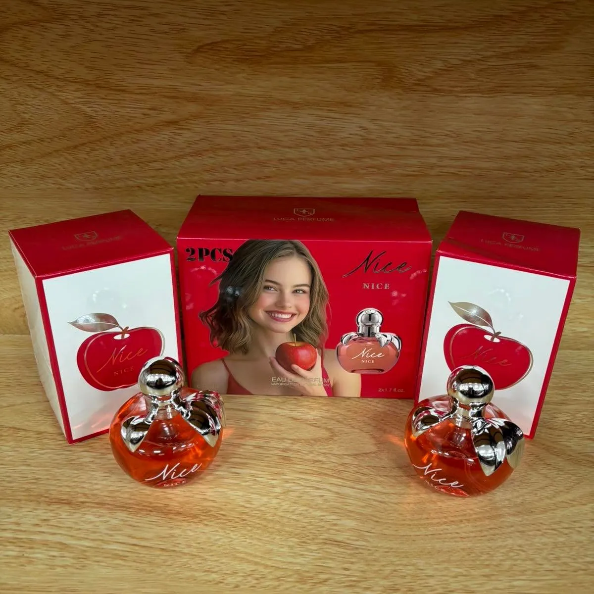 Zestaw Perfum Nice 2x50ml w butelkach jabłko