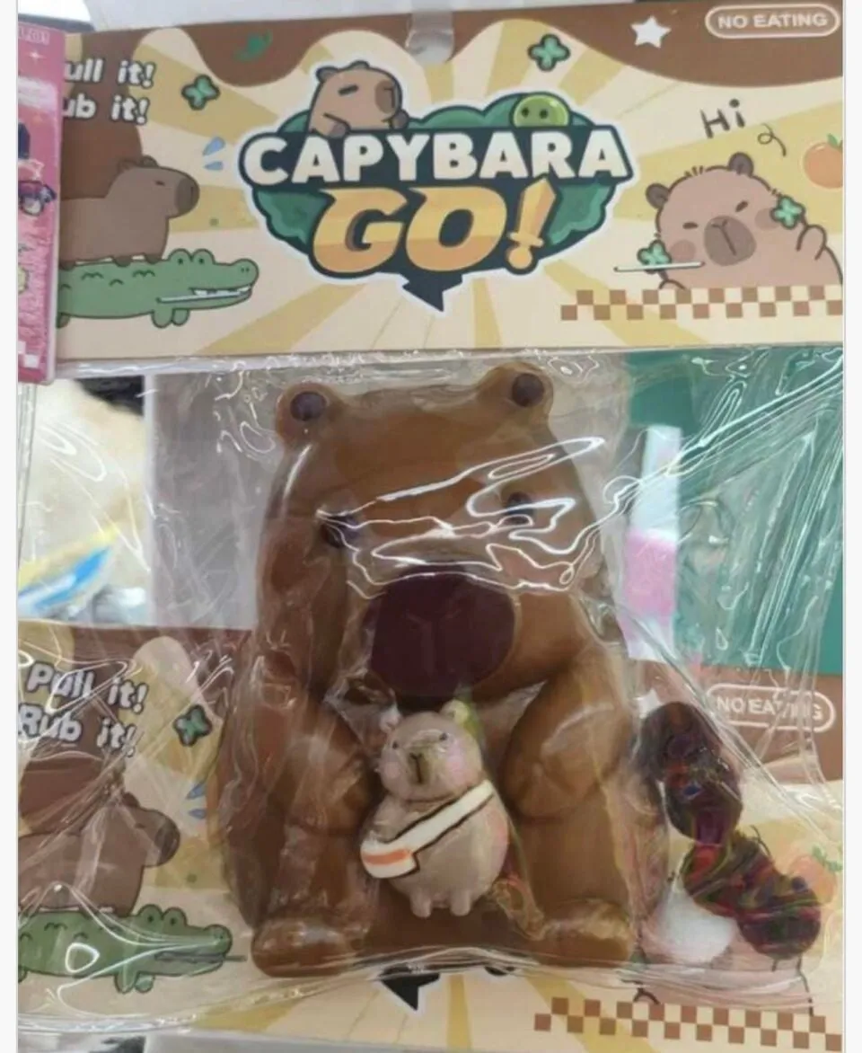 Zabawka Squeeze Toys Capybara Go! Gniotek Kapibara 16 szt.