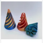 Zabawka Edukacyjna Stożek Spiralny Fidget Mix Kolorów 24szt