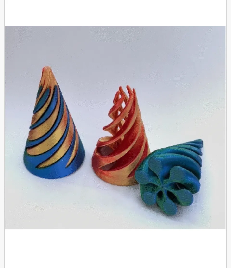 Zabawka Edukacyjna Stożek Spiralny Fidget Mix Kolorów 24szt