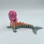Zabawka Edukacyjna Ruchoma Syrenka 3D, Mix Kolorów, 24 szt.