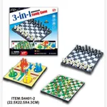 Zabawka 3w1 Family Game Magnetyczna 22.5x22.5cm Szachy Chińczyk