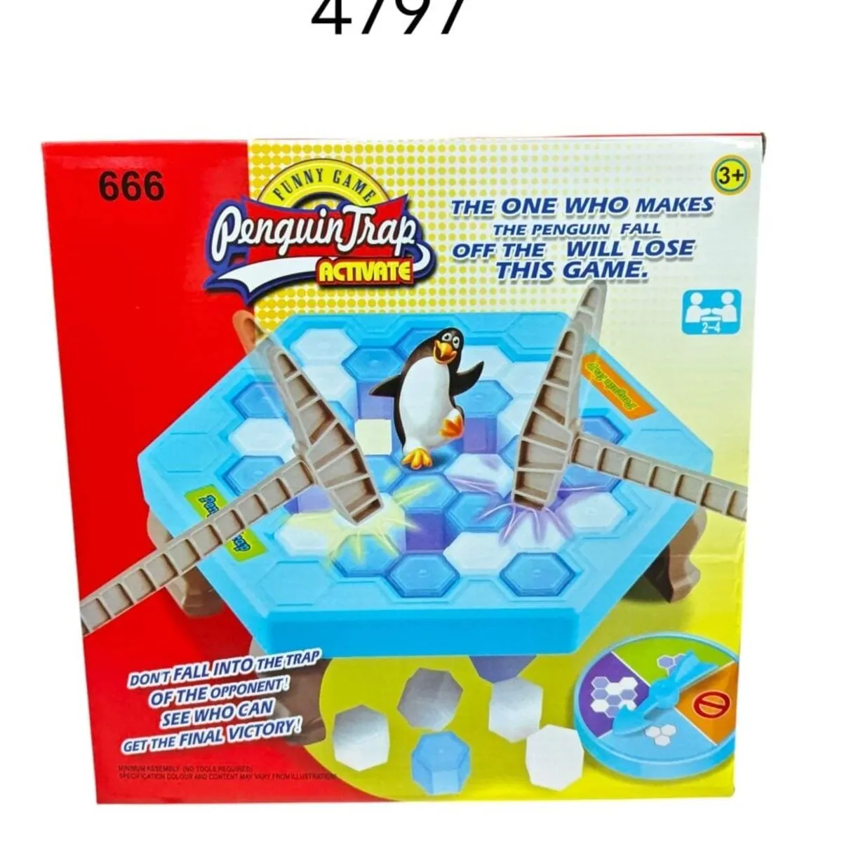 Gra zręcznościowa Penguin Trap Activate, 2-4 graczy