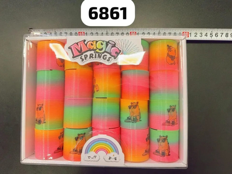Sprężynki Kapibara Duża Tęczowe Magic Springs 20 szt.