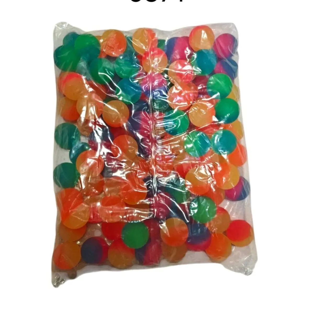 Piłeczki kauczukowe kolorowe mix 100 sztuk - zestaw mini zabawek