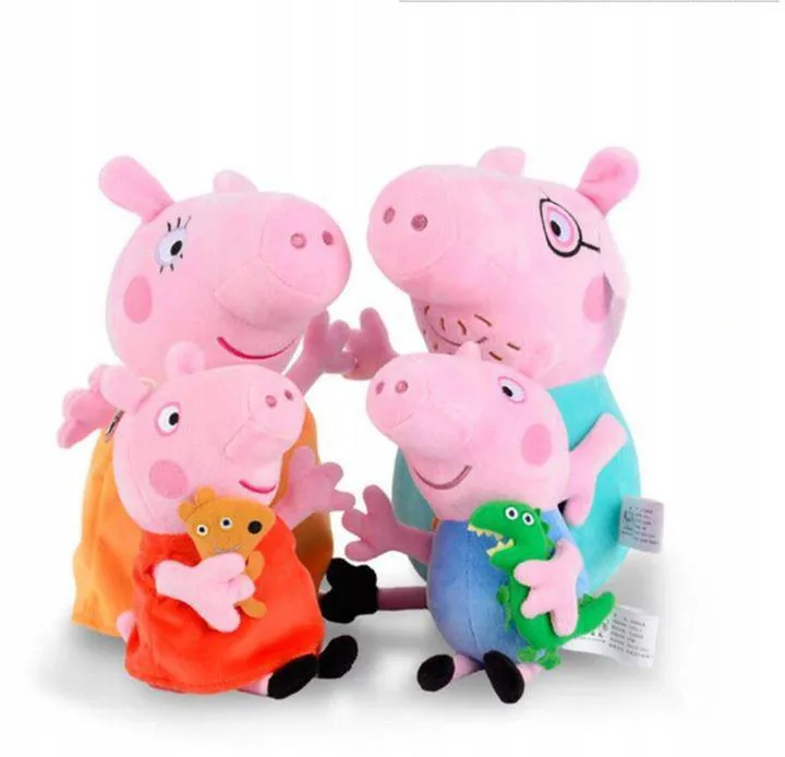 Maskotka Pluszowa Świnka Peppa 25cm - Rodzina Mix Wzorów