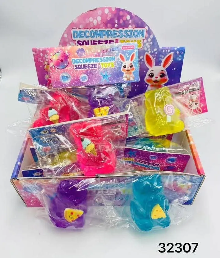 Zabawki Squishy Toys Gniotki Misie z Jedzeniem 16 szt.