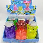 Zabawki Slime Crystal Mud w słoiku Miś 12 szt.