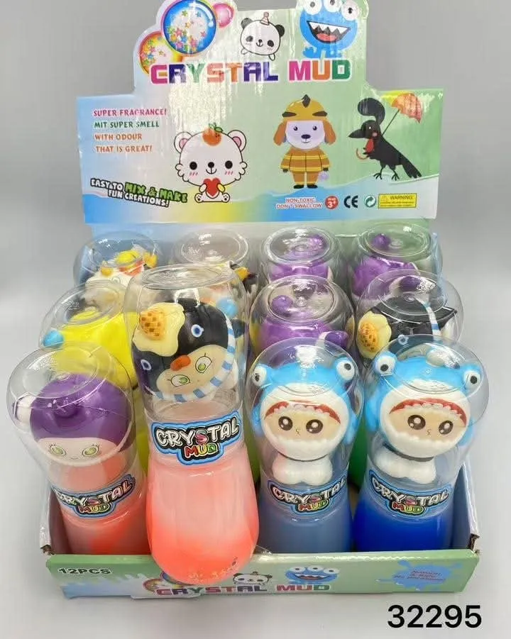 Zabawki Slime Crystal Mud Pachnąca Masa 12 szt. Figurki Zwierząt