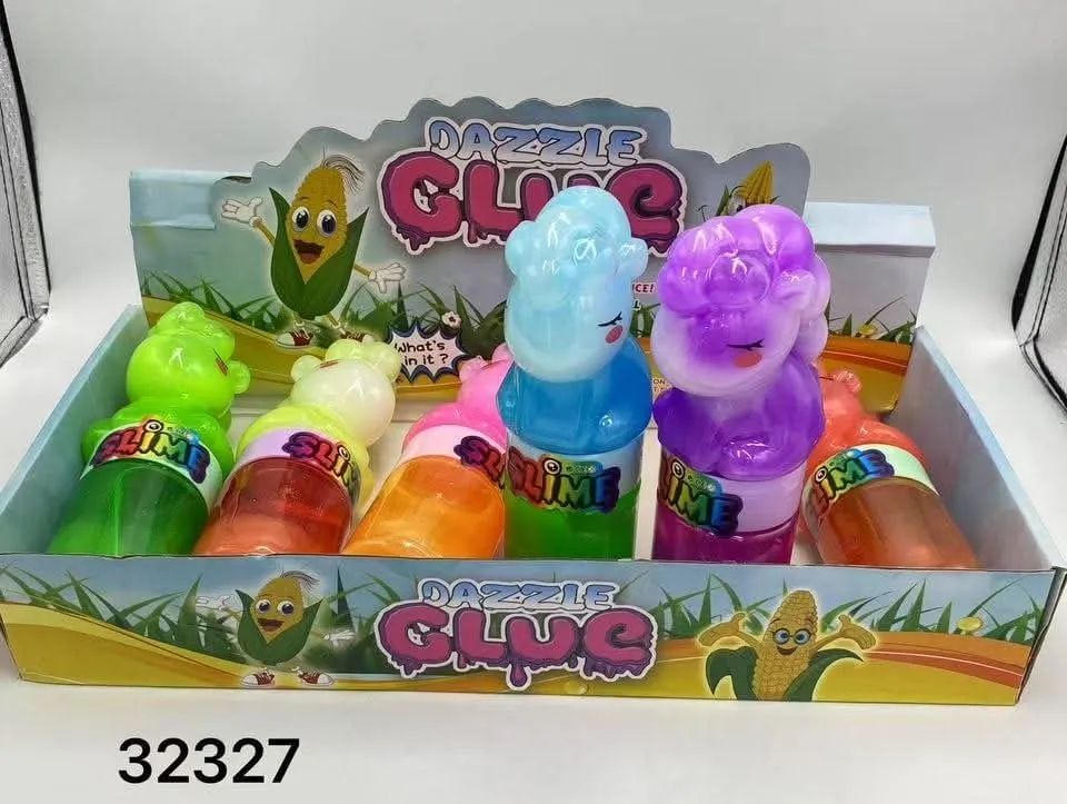 Zabawki Slime Dazzle Glue w kształcie figurek, 12 szt.