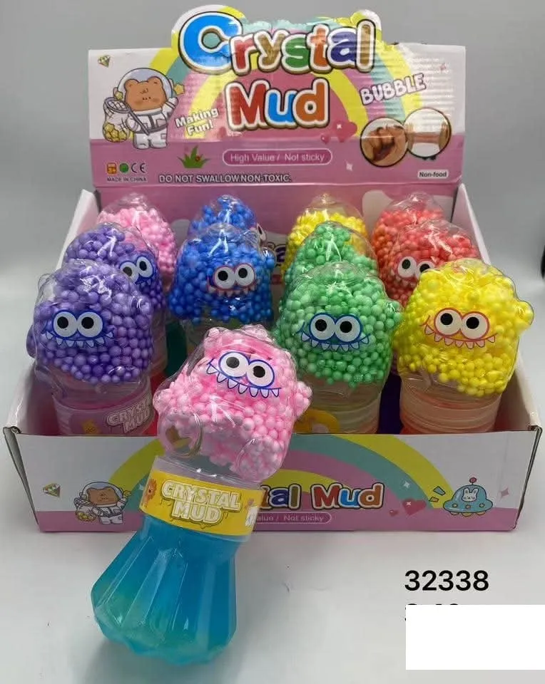 Zabawki Slime Crystal Mud z kuleczkami Potworki 12 szt.