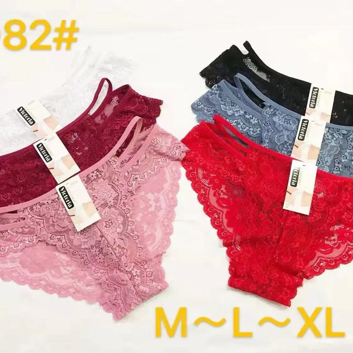 Majtki damskie koronkowe M-L-XL 6 szt. 88082