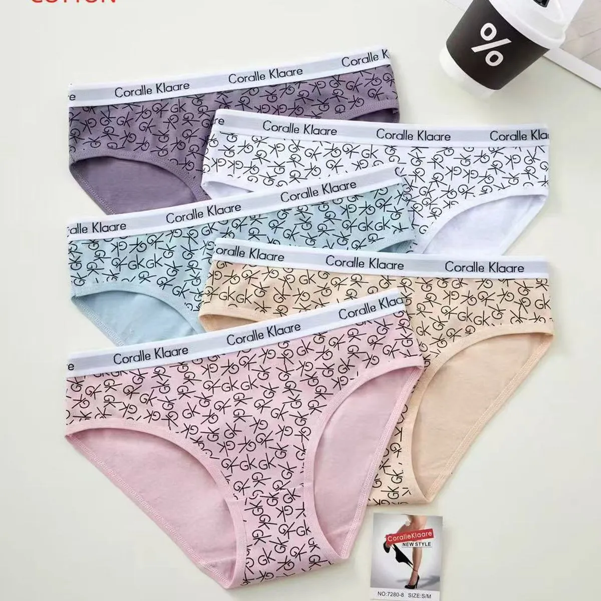 Majtki damskie Coralle Klare bawełniane S/M L/XL
