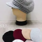 Czapki damskie futrzane beanie mix kolorów