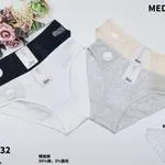 Majtki damskie MEDOOS M-L-XL 3 szt. czarny/biały/szary