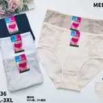 Majtki damskie MEDOO XL-2XL-3XL 4 szt czarny/biały/szary/beżowy