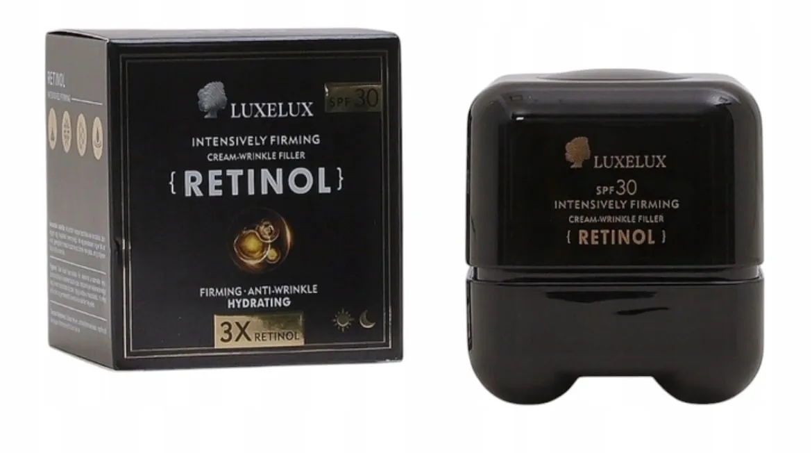 Krem do twarzy Luxelux intensywnie liftingujący z retinolem SPF30