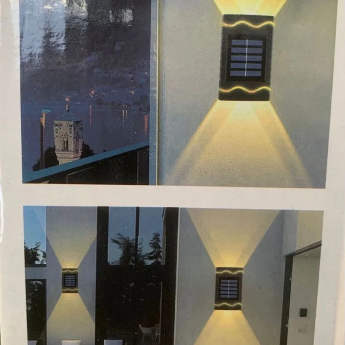 Lampka Solarna Ścienna z Panelem Fotowoltaicznym