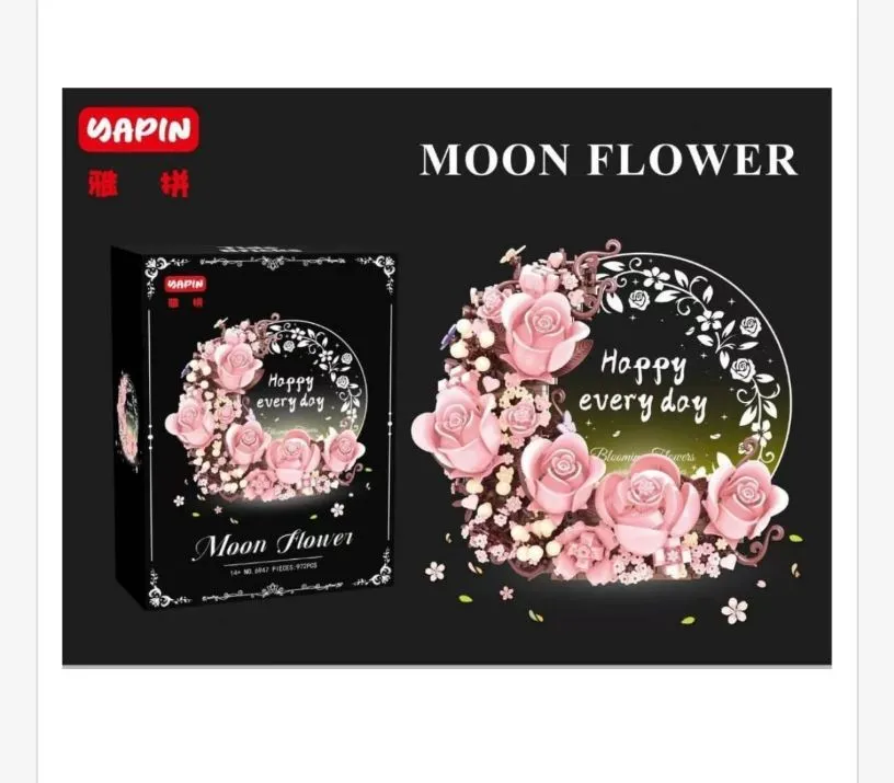 Klocki Moon Flower 972PCS Kwiaty