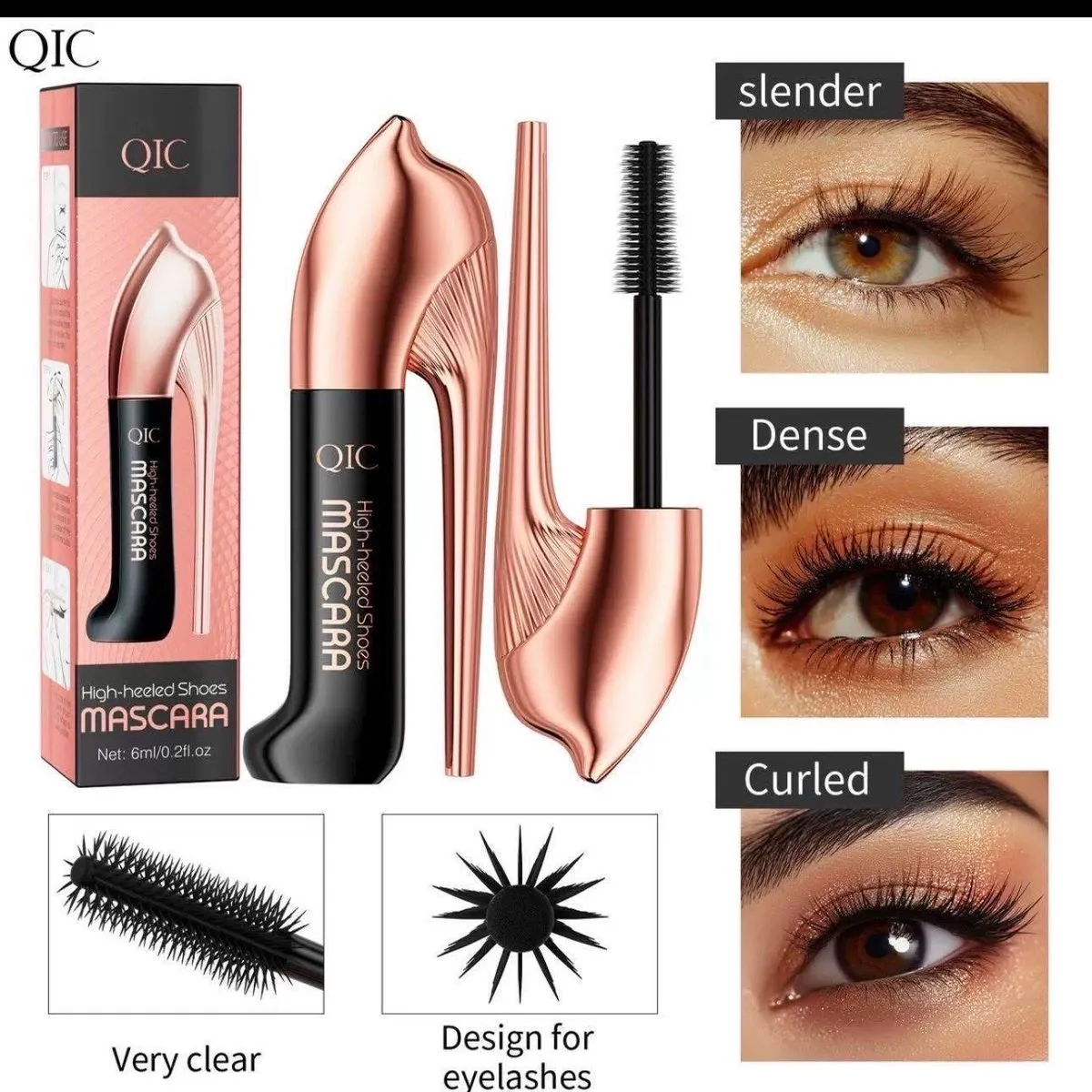 QIC Maskara High Volume Slender 12ml