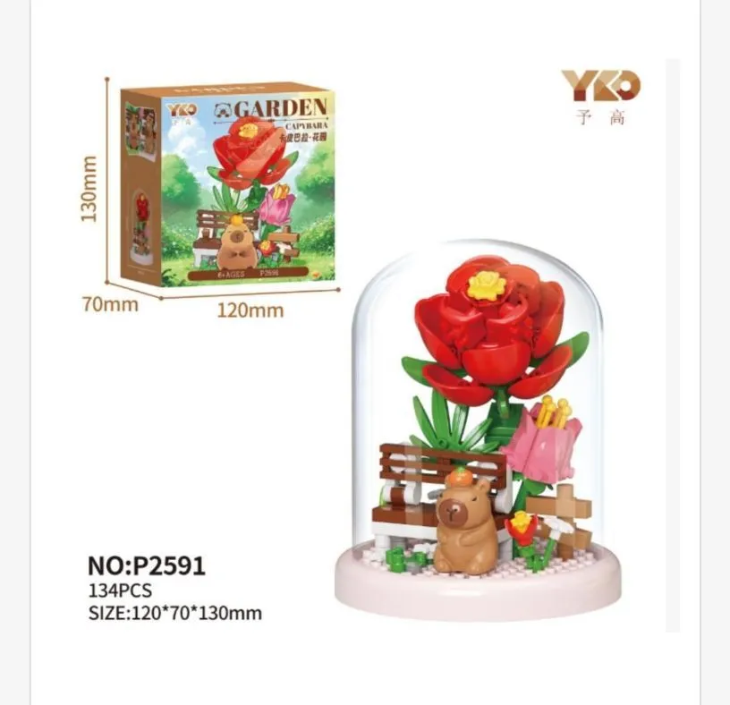 Klocki YKOGarden Kwiaty Ogród 134PCS