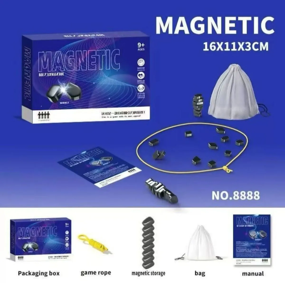 Zabawki Magnetyczne 30PCS Magnetic 16x11x3cm