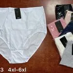 Majtki damskie XL-6XL białe czarne beżowe szare #1443