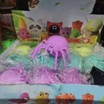 Gniotki pająki Squeeze Toys fioletowe i miętowe