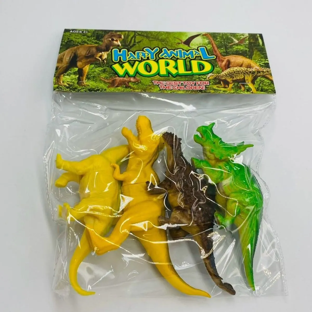 Zestaw figurek dinozaurów Mini Happy Animal World 3+