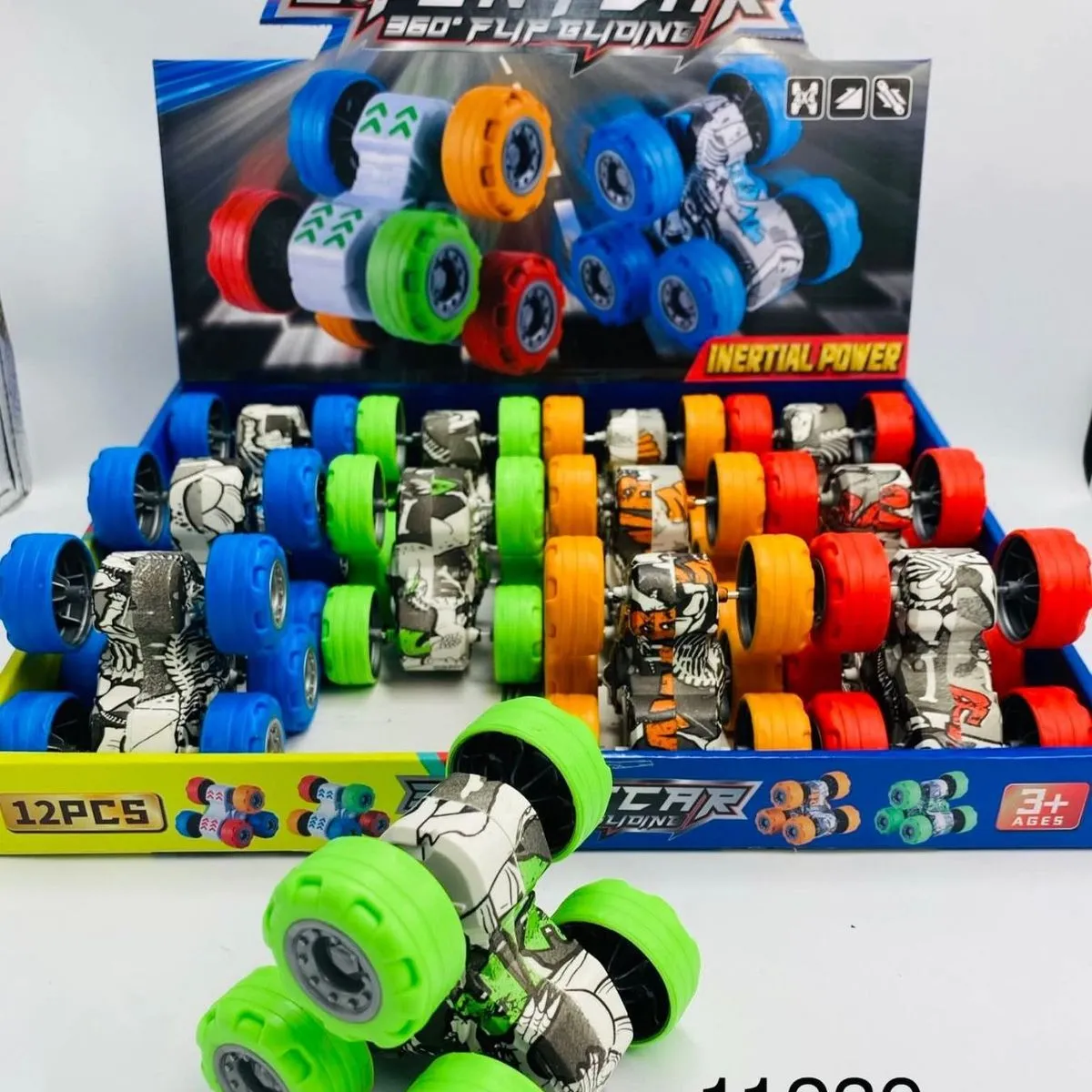 Zabawka Stuntcar 360° Flip Sliding 12 szt