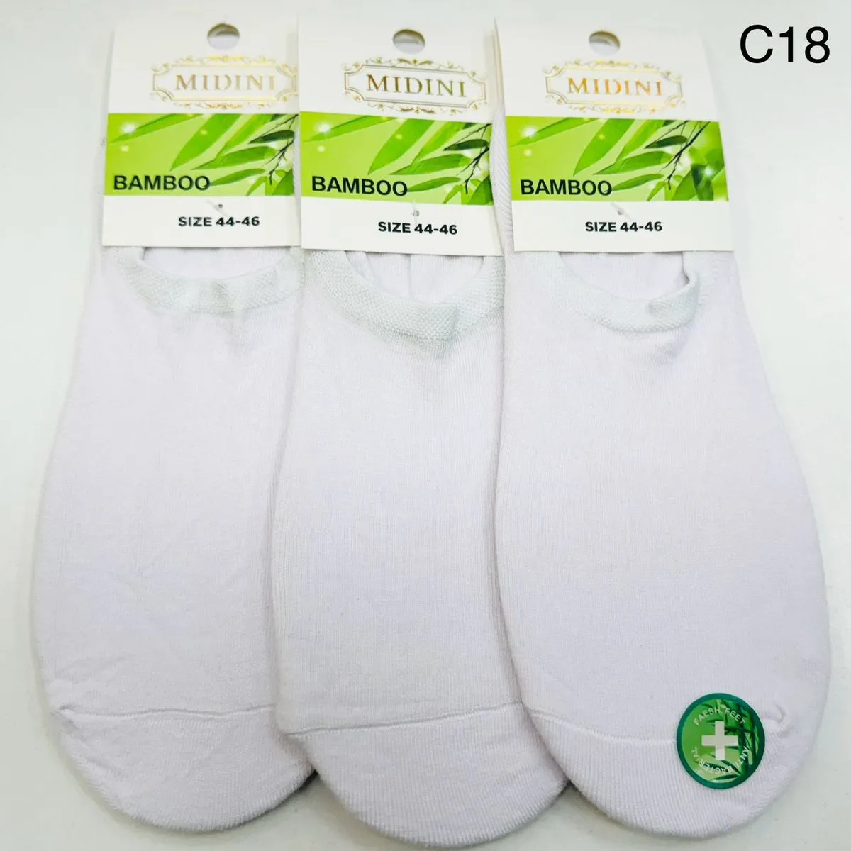 Skarpetki męskie MidiNi Bamboo rozmiar 44-46, białe, 3 szt