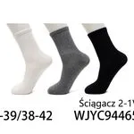 Skarpetki męskie ściągacz 2w1 biały/szary/czarny