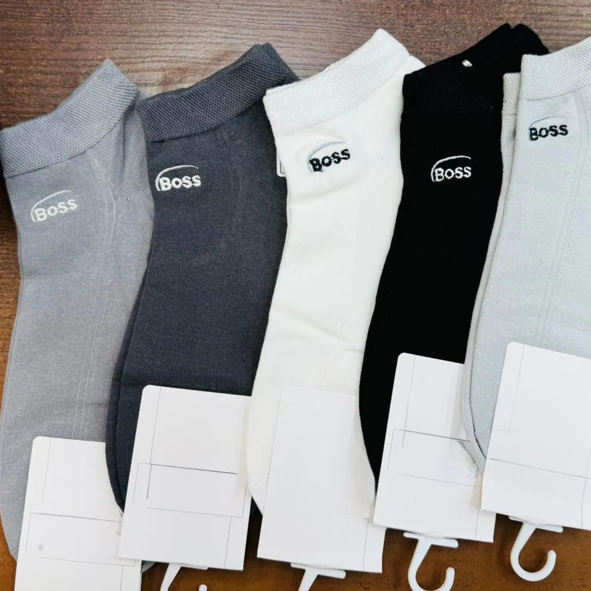 Skarpetki męskie BOSS CB antracytowe, białe, czarne