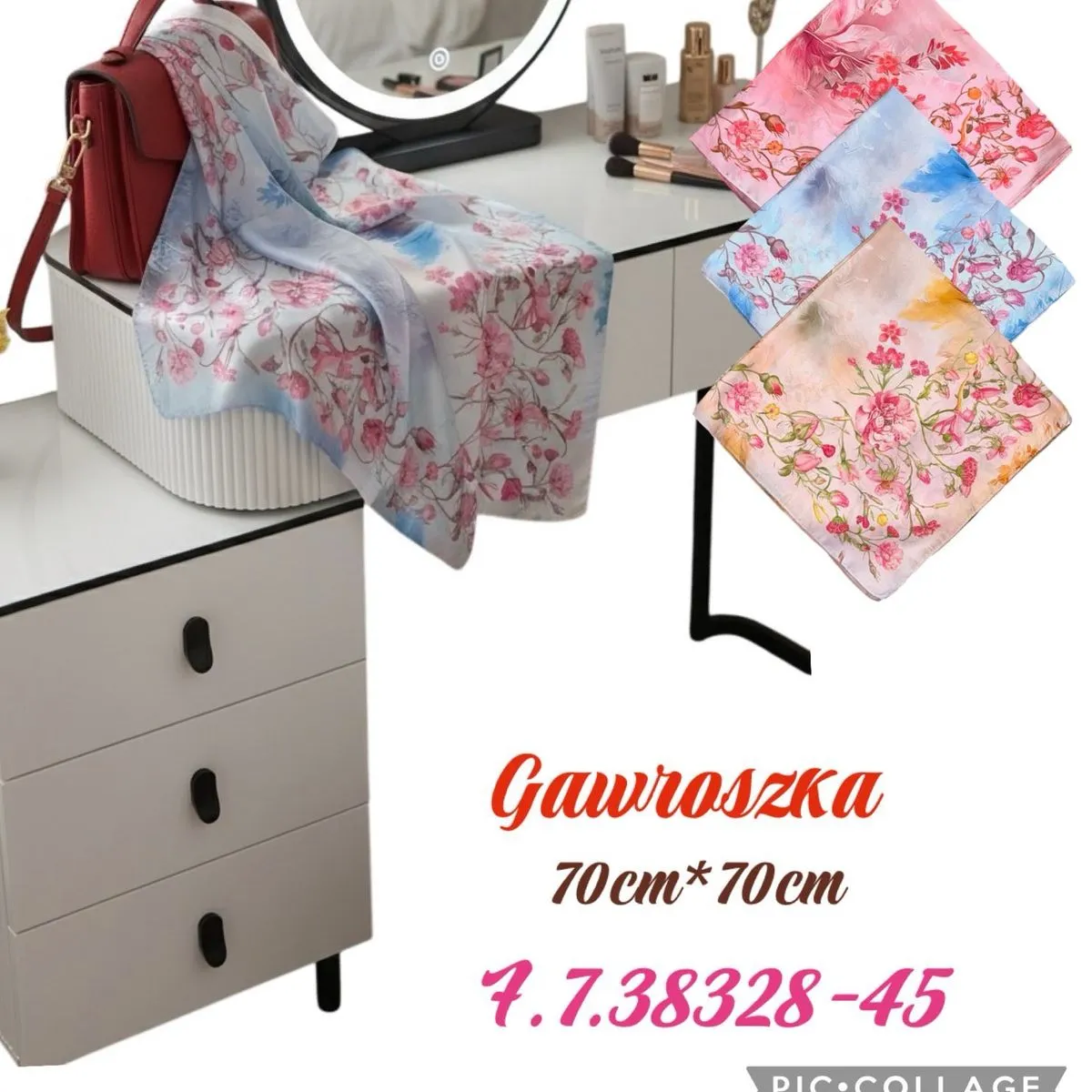 Chusta Damska Gawrwożka 70cm x 70cm